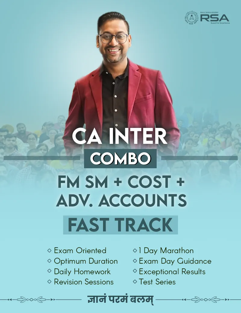 Combo - Cost + FM SM (RG) + Adv. Accounts (Fast Track - New Course)